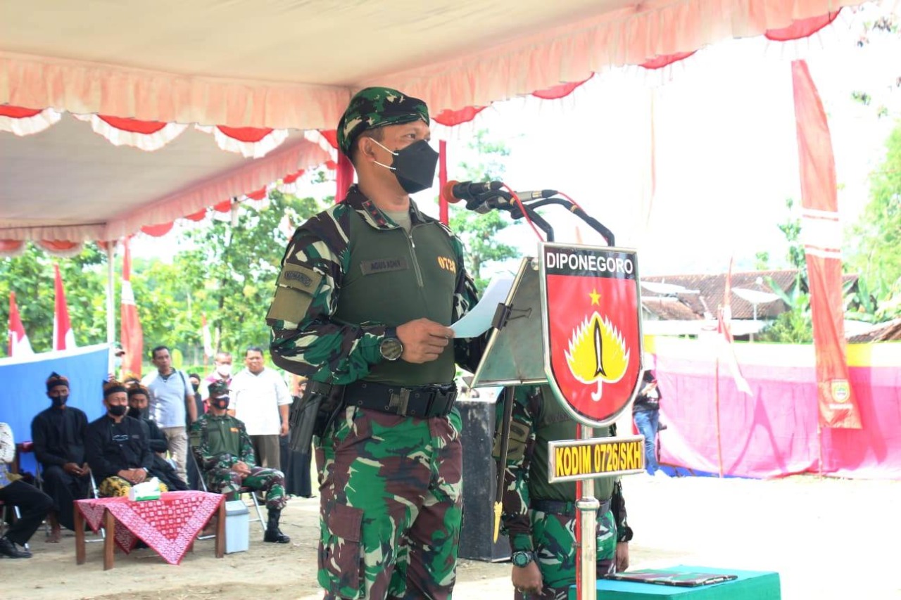 Dandim 0726/Sukoharjo Buka Diklatsus Wawasan Kebangsaan Yayasan Gerbang Paramuda Nusantara Di Weru