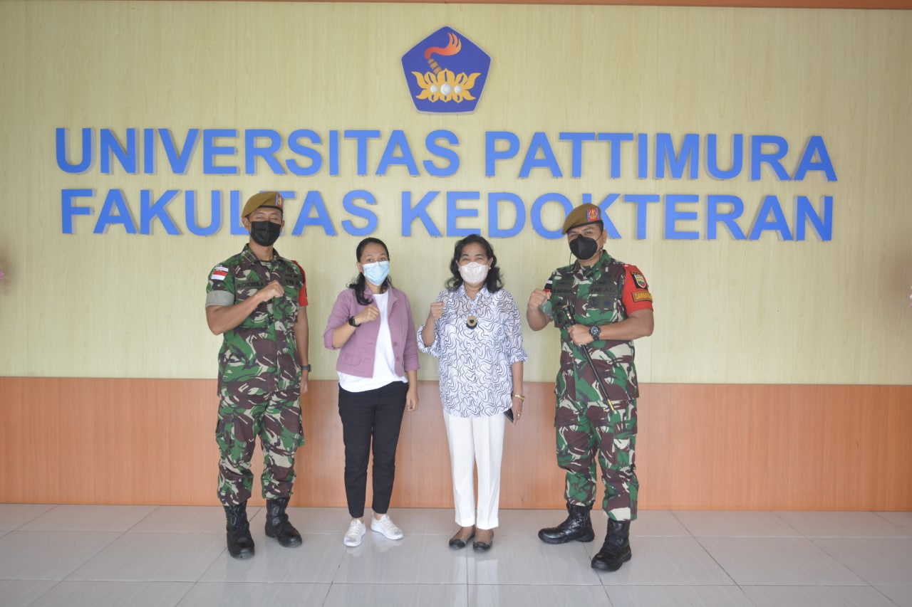 Kunjungan Silaturahmi Dansatgas Yonarhanud 11/WBY di Fakultas Kedokteran Universitas Pattimura