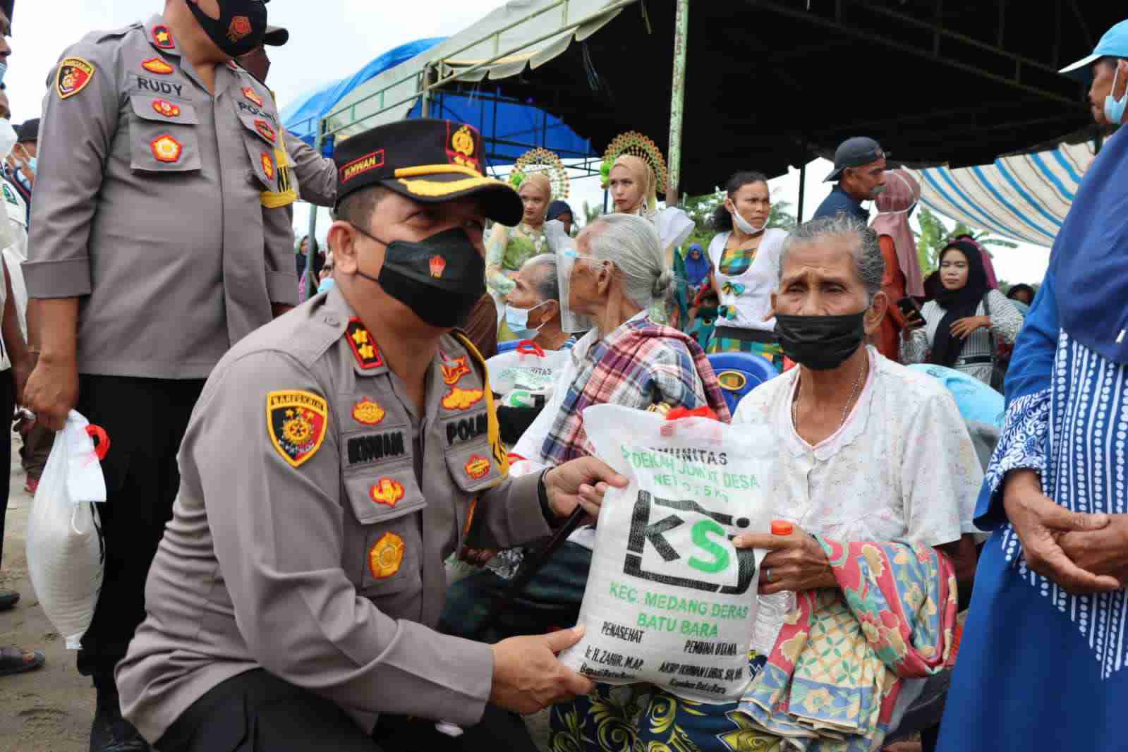 Kapolres Batubara bersama Komunitas Sedekah Jumat Menghadiri Kegiatan Peresmian Wisata Sawah Raja