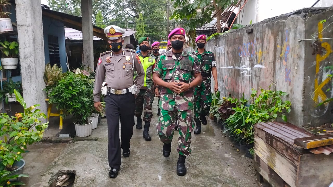 Kembali Patroli Skala Besar Gabungan Yonif 8 Mar Bersama Polres Langkat & Kodim 0203/LKT