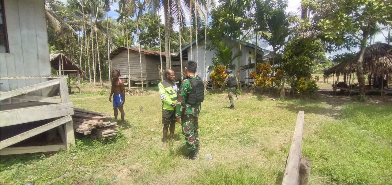 Ciptakan Rasa Damai Dan Nyaman, Satgas Pamtas Yonif 126/KC Pererat Hubungan Persaudaraan Dengan Warga Binaan (V24/AL)