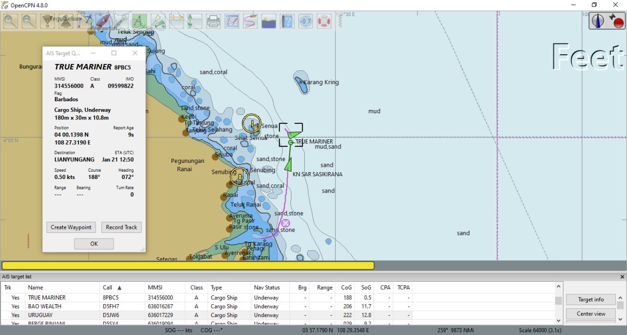 Bakamla RI Beri Bantuan Medis ABK Kapal AS Positif Covid-19 di Perairan Natuna (V24/AL)