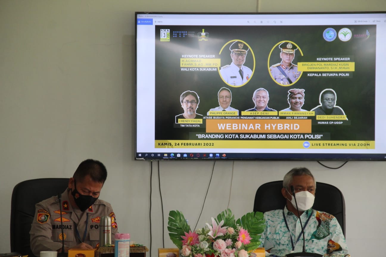 Setukpa Gelar Webinar Branding Kota Sukabumi Sebagai Kota Polisi, Kamis (24/02/22), (V24/AL)