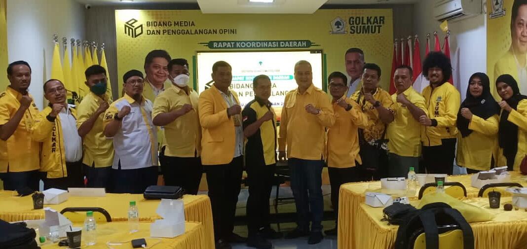 Partai Golkar Melakukan Sosialisasi Terkait Media dan Opini, Jumat (25/03/2022), (V24/Jacky)