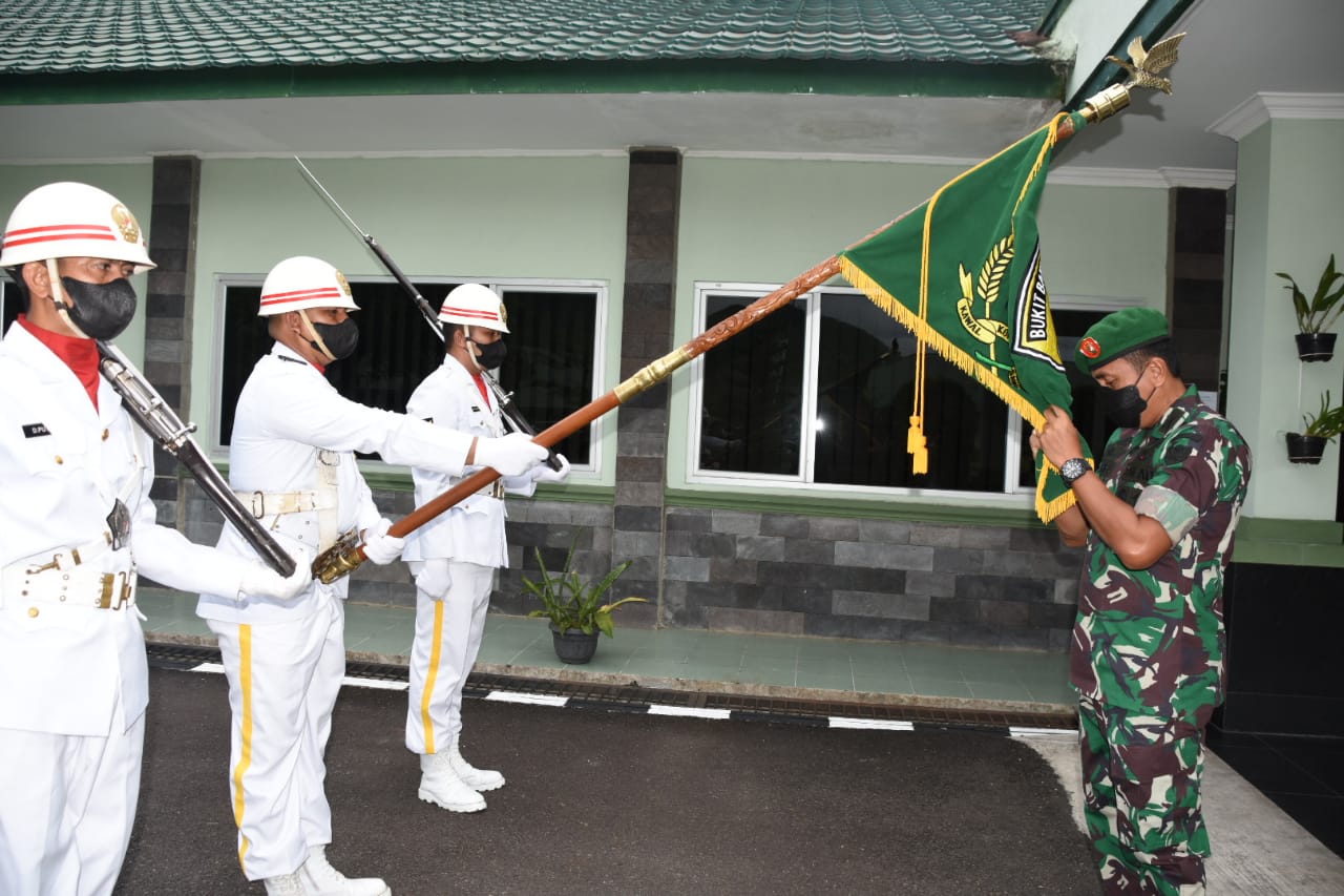 Bendara Korem 023/KS Memang Mengharumkan Nama Bangsa, Sabtu (09/04/2022), (Foto: V24/AL)