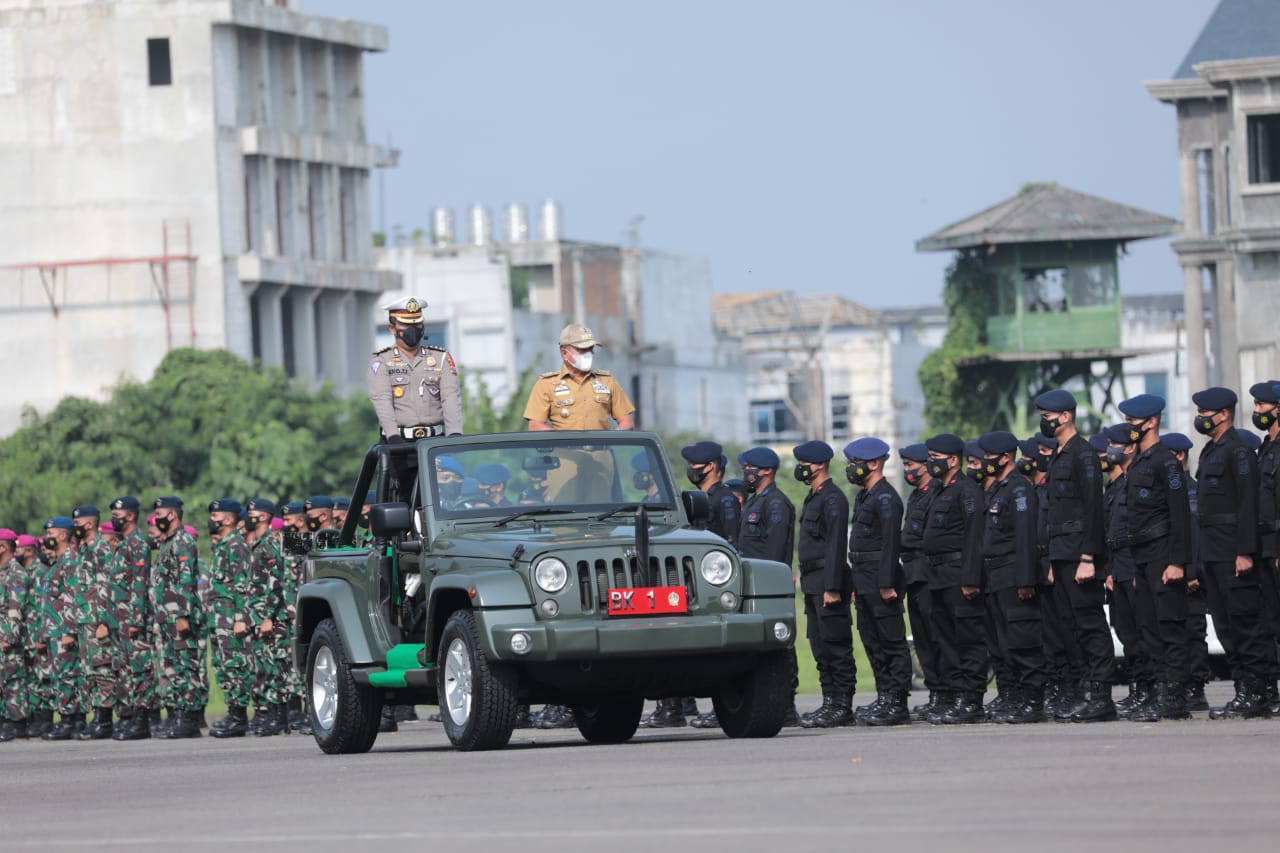 Apel Gelar Pasukani Langsung Dipimpin Oleh Kapolda Sumatera Utara Edy Rahmayadi, Sabtu (22/04/2022), (Foto: V24/M.anwar)