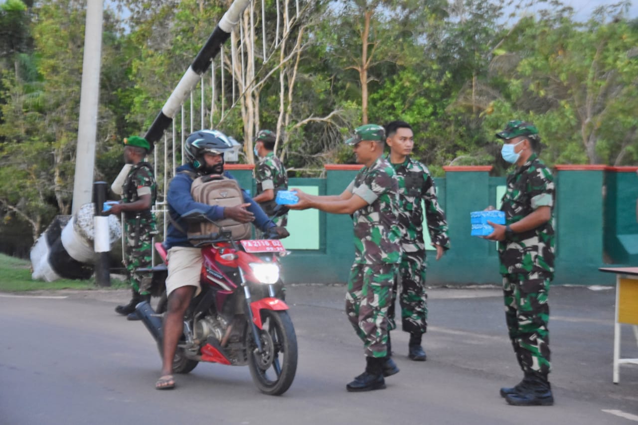 Kegiatan ini Dipimpin Langsung Oleh Kepala Seksi Teritorial Korem 174/ATW Kolonel Inf Ganiahardi, S.I.P , Jumat (22/04/2022), (Foto: V24/AL)