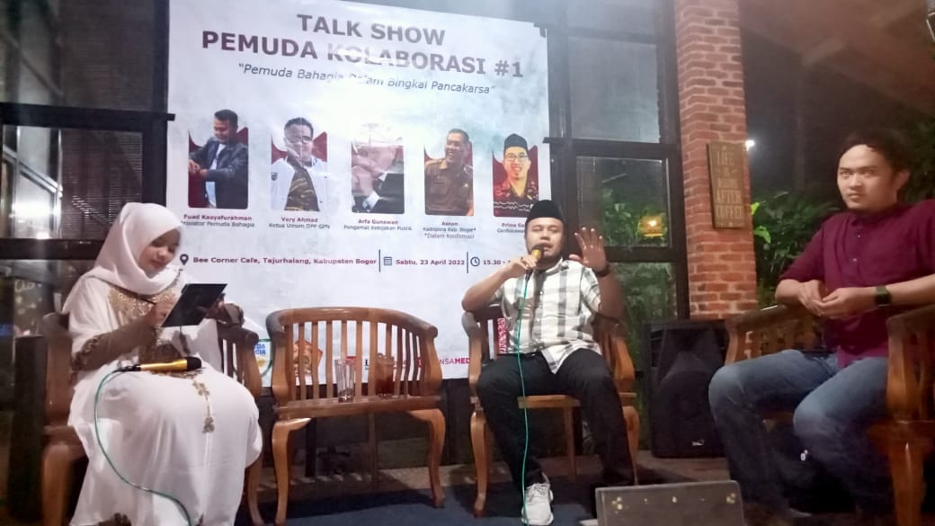 GPN Mengelar Talk Show Bertema "Pemuda Bahagia Dalam Bingkai Pancakarsa", Sabtu (23/04/2022), (Foto: V24/AL)