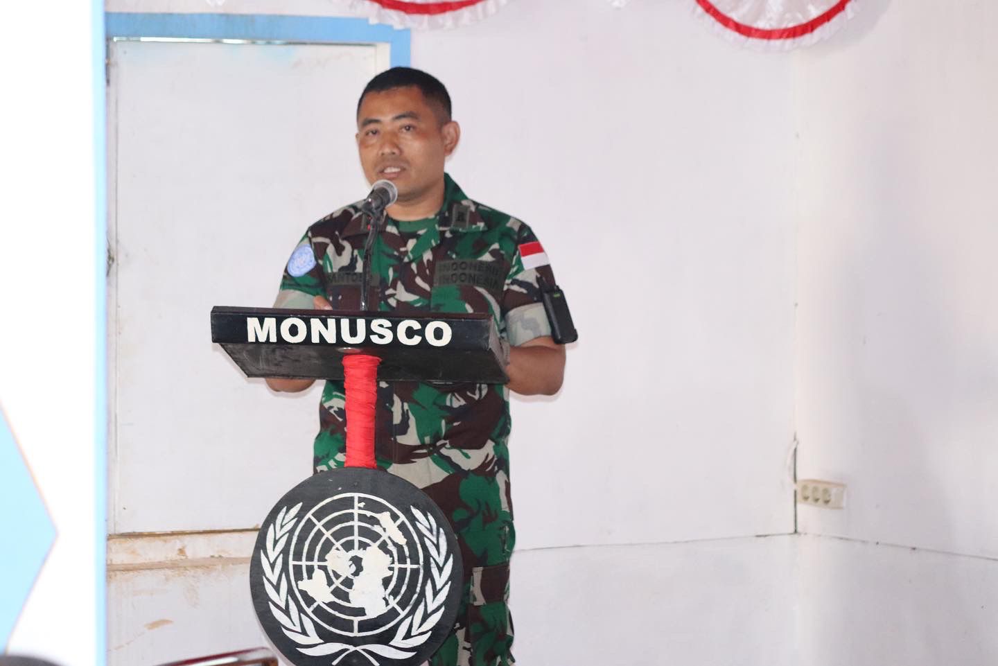 Dansatgas Kizi TNI XX-S Monusco Letkol Czi Bambang Santoso., Selasa (17/05/2022), (Foto: V24/AL)