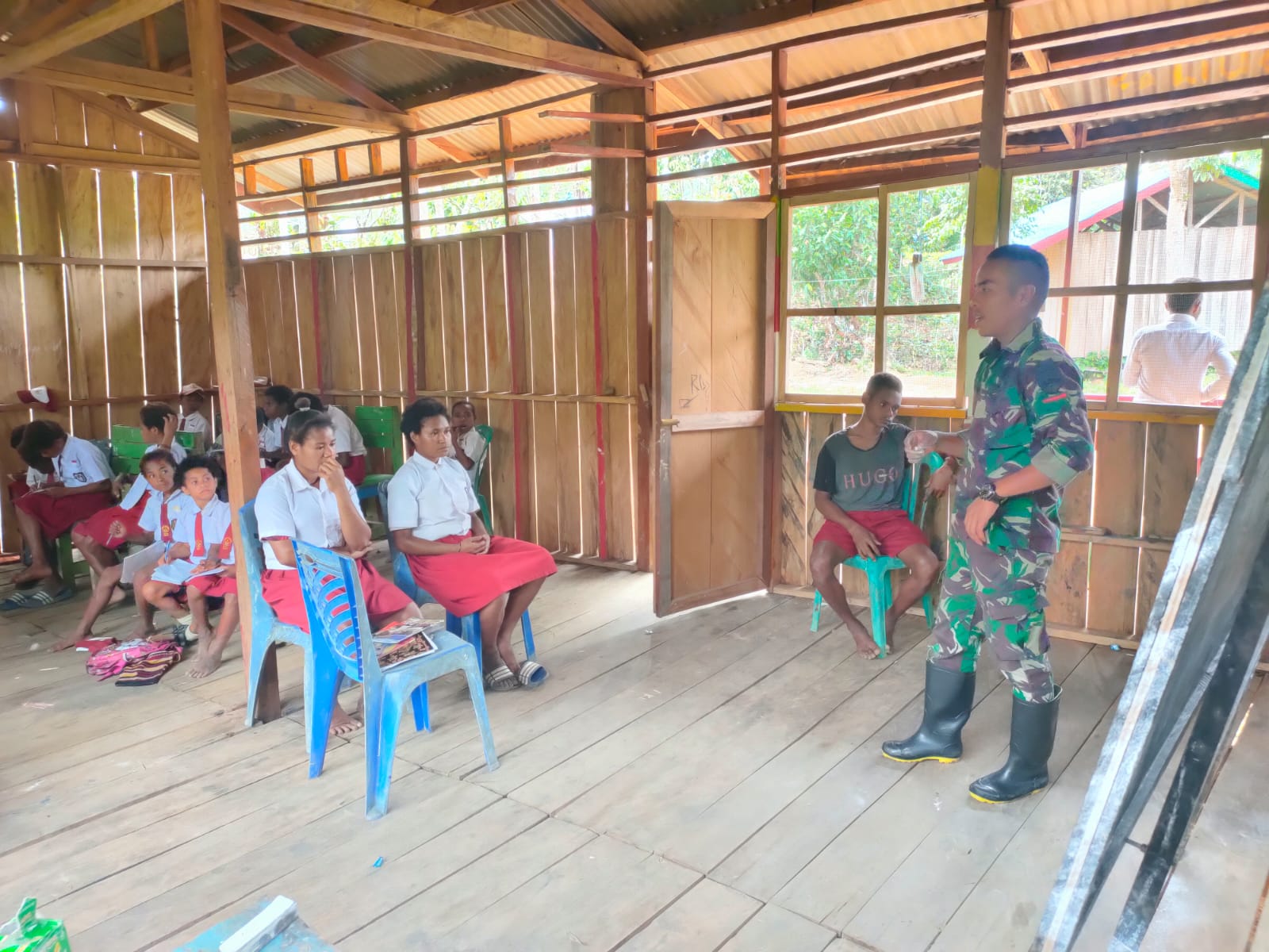 SD Inpres Fafinimbo di Kampung Tatakra, Selasa (24/05/2022), (Foto: V24/AL)