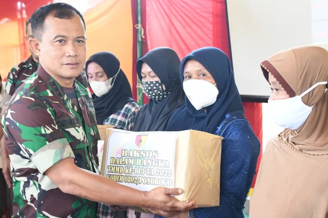 Dalam Gelaran TMMD Ke-113 Ponorogo Mendapat Bantuan Pembangunan Infrastruktur, Kamis (26/05/2022), (Foto: V24/AL)