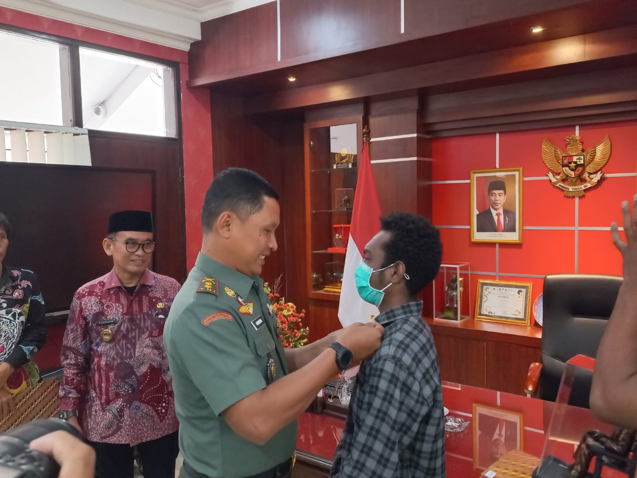 Kegiatan Audensi Pelajar Papua Program Orang Tua Asuh, Rabu (25/05/2022), (Foto: V24/Madli)